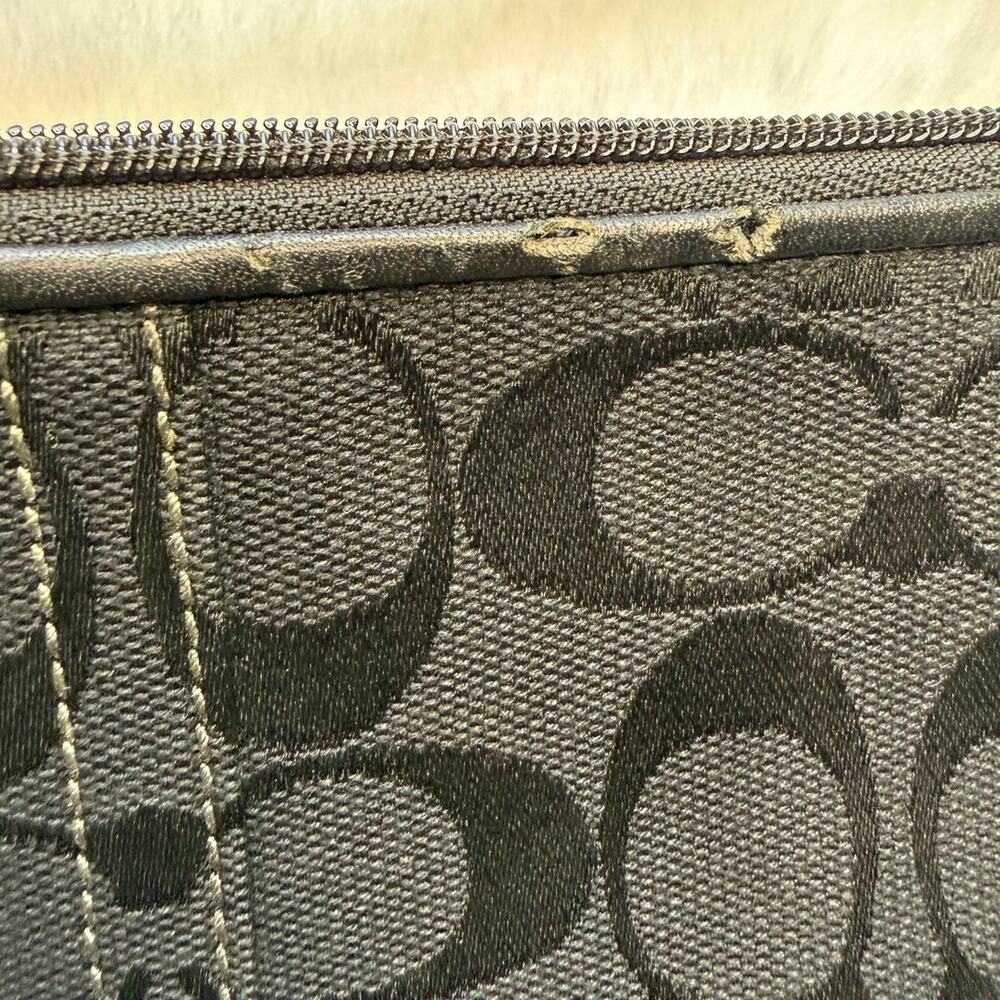 y2k Coach Vintage Leatherware Black Soho Wristlet - Picture 6 of 6
